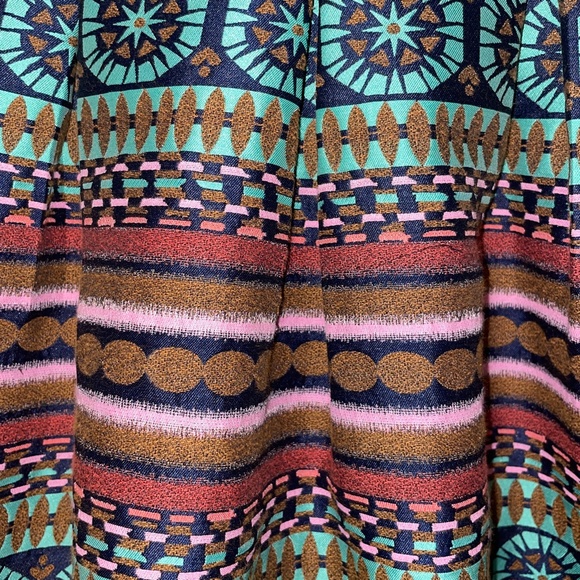 EUC Anthropologie Nomad Morgan Carper Printed Mini Skirt Size 6 - Picture 5 of 9